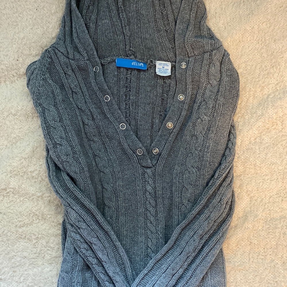 Delia’s long sleeve w hoodie